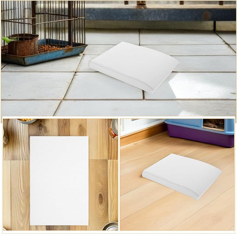 100 ورقة ماصة من اللباد غير المنسوج لبطانة أقفاص الطيور للببغاء والببغاء سهلة التنظيف وقابلة للتكديس - Image 3